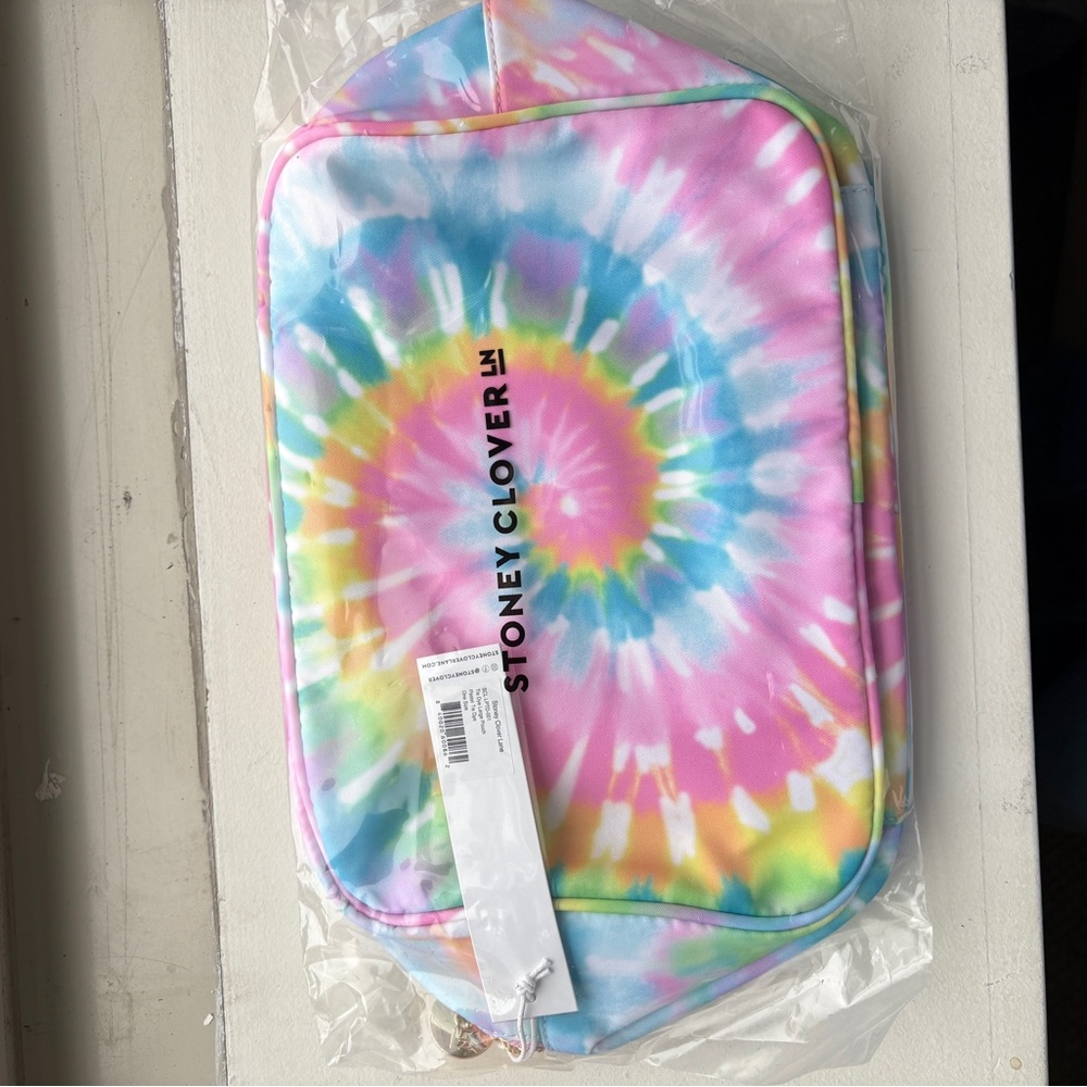 NWT Stoney Clover Lane Large Tie-Dye Pouch